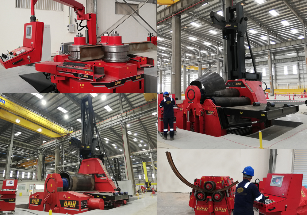 VALJČNI STROJI ZA KROŽNO KRIVLJENJE PLOČEVINE, CEVI TER PROFILOV ''DAVI''